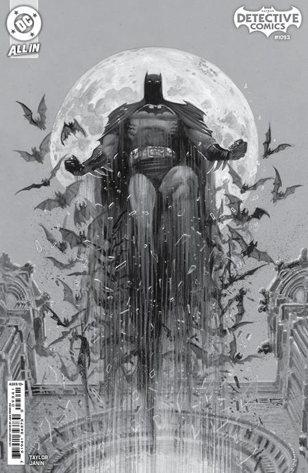 DETECTIVE COMICS #1093 CVR D INC 1:25 JUAN FERREYRA B&W CARD STOCK VAR (22 Jan Release)