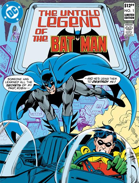 LIMITED EDITION THE UNTOLD LEGEND OF THE BATMAN #1 CVR A JOSE LUIS GARCIA-LOPEZ & DICK GIORDANO (29 Jan Release)