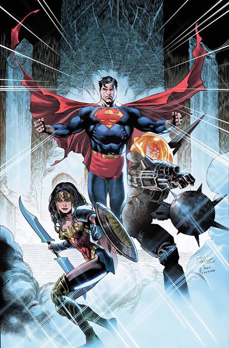 JUSTICE LEAGUE UNLIMITED #15 CVR C EDDY BARROWS & EBER FERREIRA CARD STOCK VAR (DC K.O.) (28 Jan Release)