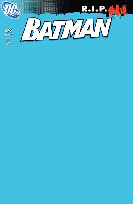 BATMAN #676 FACSIMILE EDITION CVR C BLANK CARD STOCK VAR (21 Jan Release)