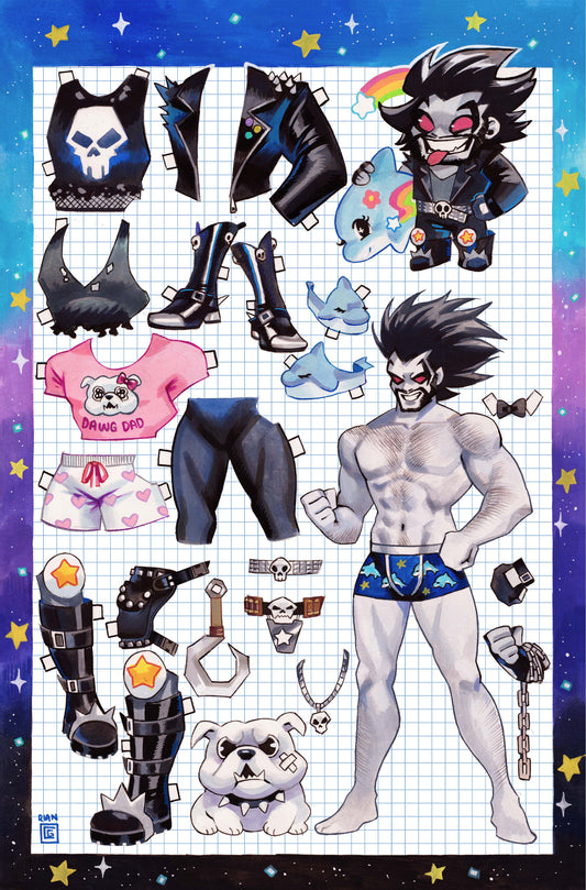 LOBO #11 CVR D RIAN GONZALES PAPER DOLL CARD STOCK VAR