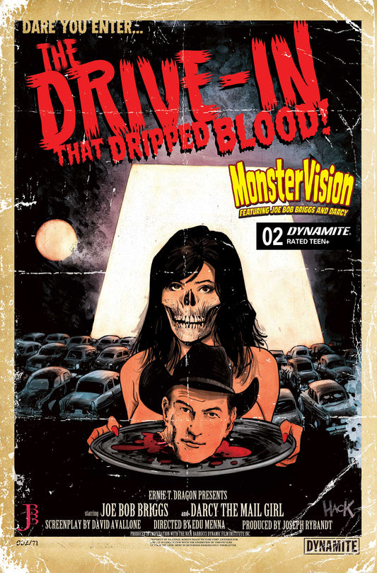 MONSTERVISION FEATURING JOE BOB BRIGGS AND DARCY #2 CVR B ROBERT HACK VAR
