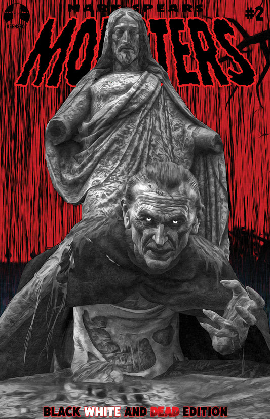 MARK SPEARS MONSTERS #2 4TH PTG BLACK WHITE & DEAD EDITION CVR B MARK SPEARS FROME THE GRAVE VAR