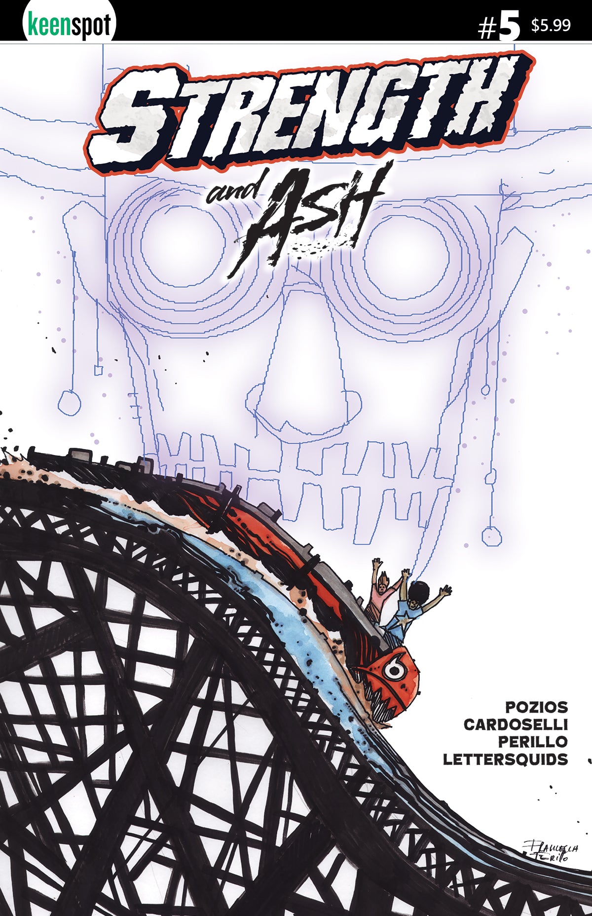 STRENGTH & ASH #5 CVR C STEFANO CARDOSELLI FRANCESCA PERILLO ROLLERCOASTER BABY VAR