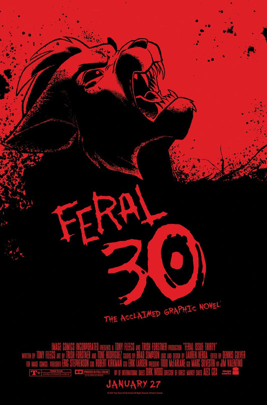 FERAL #30 CVR B TONY FLEECS & TRISH FORSTNER 30 DAYS OF NIGHT HOMAGE VAR