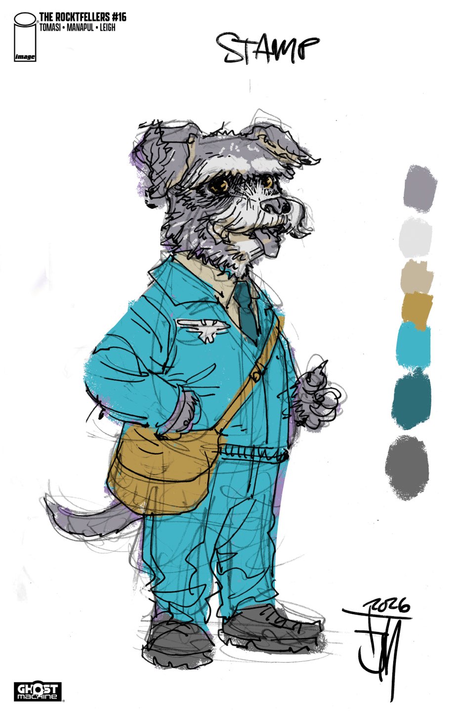 ROCKETFELLERS #16 CVR C FRANCIS MANAPUL DESIGN SKETCH VAR