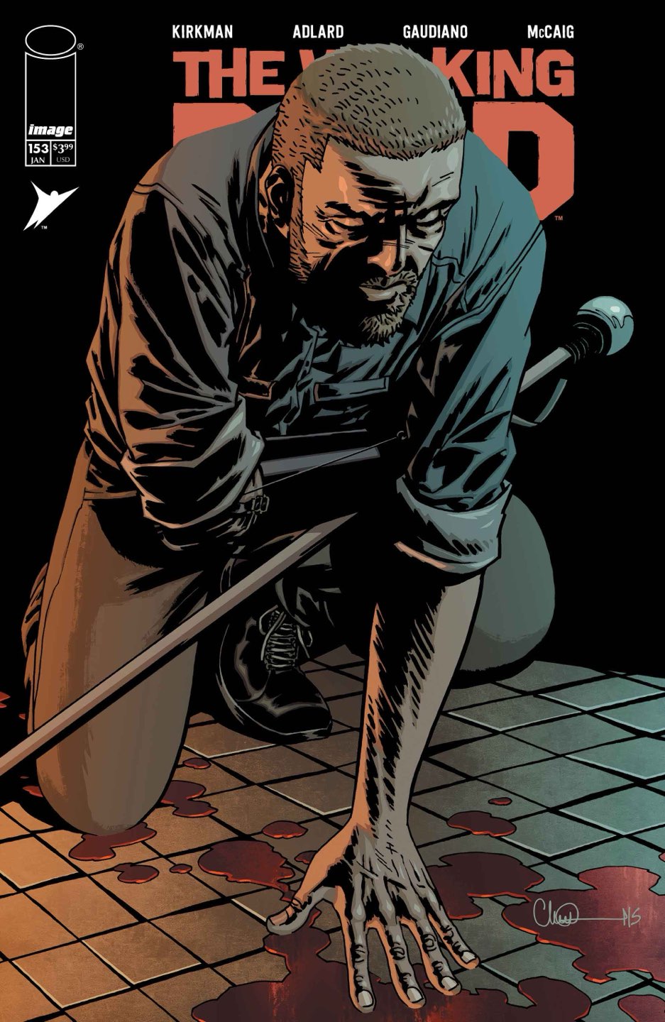 WALKING DEAD DELUXE #153 CVR B CHARLIE ADLARD & DAVE MCCAIG VAR