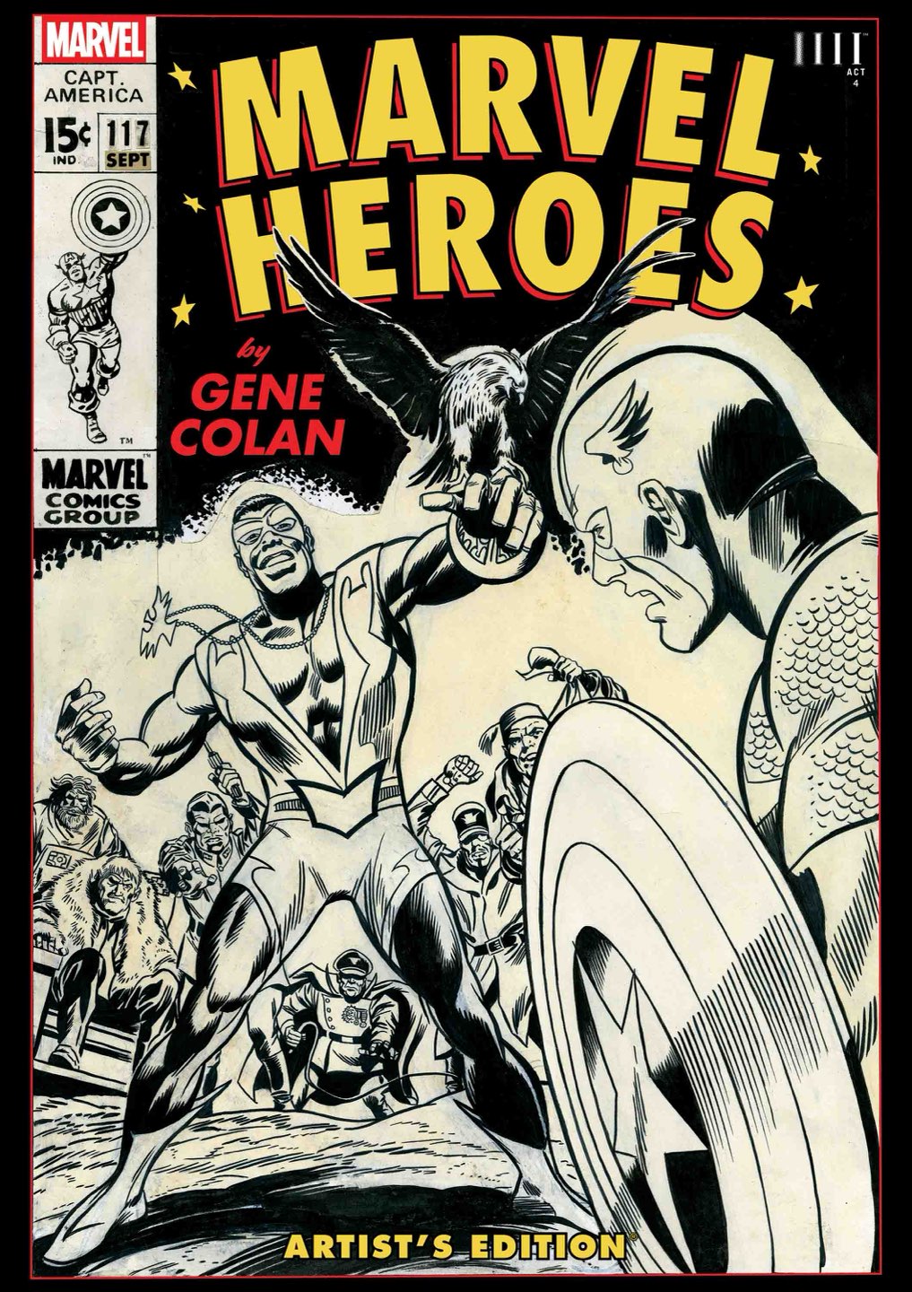 MARVEL HEROES BY GENE COLAN ARTISTS EDITION HC DIRECT MARKET EXCLUSIVE GENE COLAN CVR