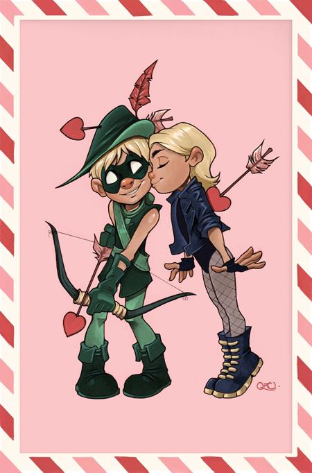 JUSTICE LEAGUE UNLIMITED #16 CVR F CHRISSIE ZULLO VALENTINES DAY CARD STOCK VAR