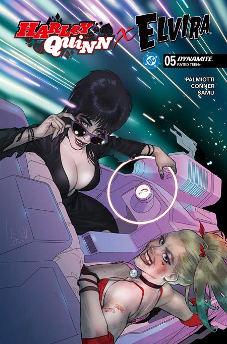 HARLEY QUINN X ELVIRA #5 CVR D BEN CALDWELL VAR (18 Feb Release)