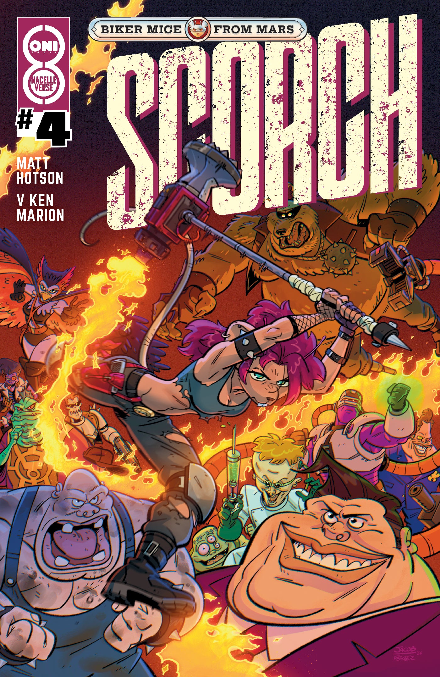 BIKER MICE FROM MARS SCORCH #4 COVER B JACOB PEREZ VAR | ONI PRESS | Comicbookeroo