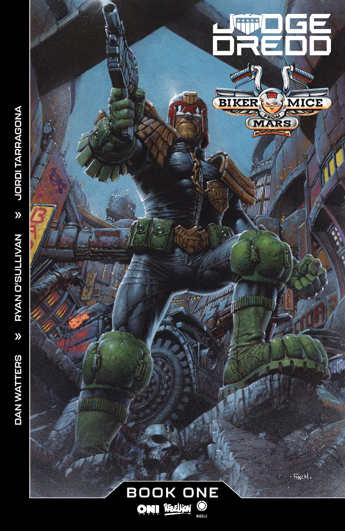 JUDGE DREDD/BIKER MICE FROM MARS #1 COVER A DAVID FINCH