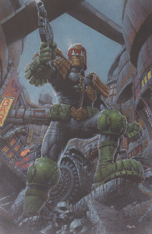 JUDGE DREDD/BIKER MICE FROM MARS #1 COVER F DAVID FINCH FOIL VAR | ONI PRESS | Comicbookeroo