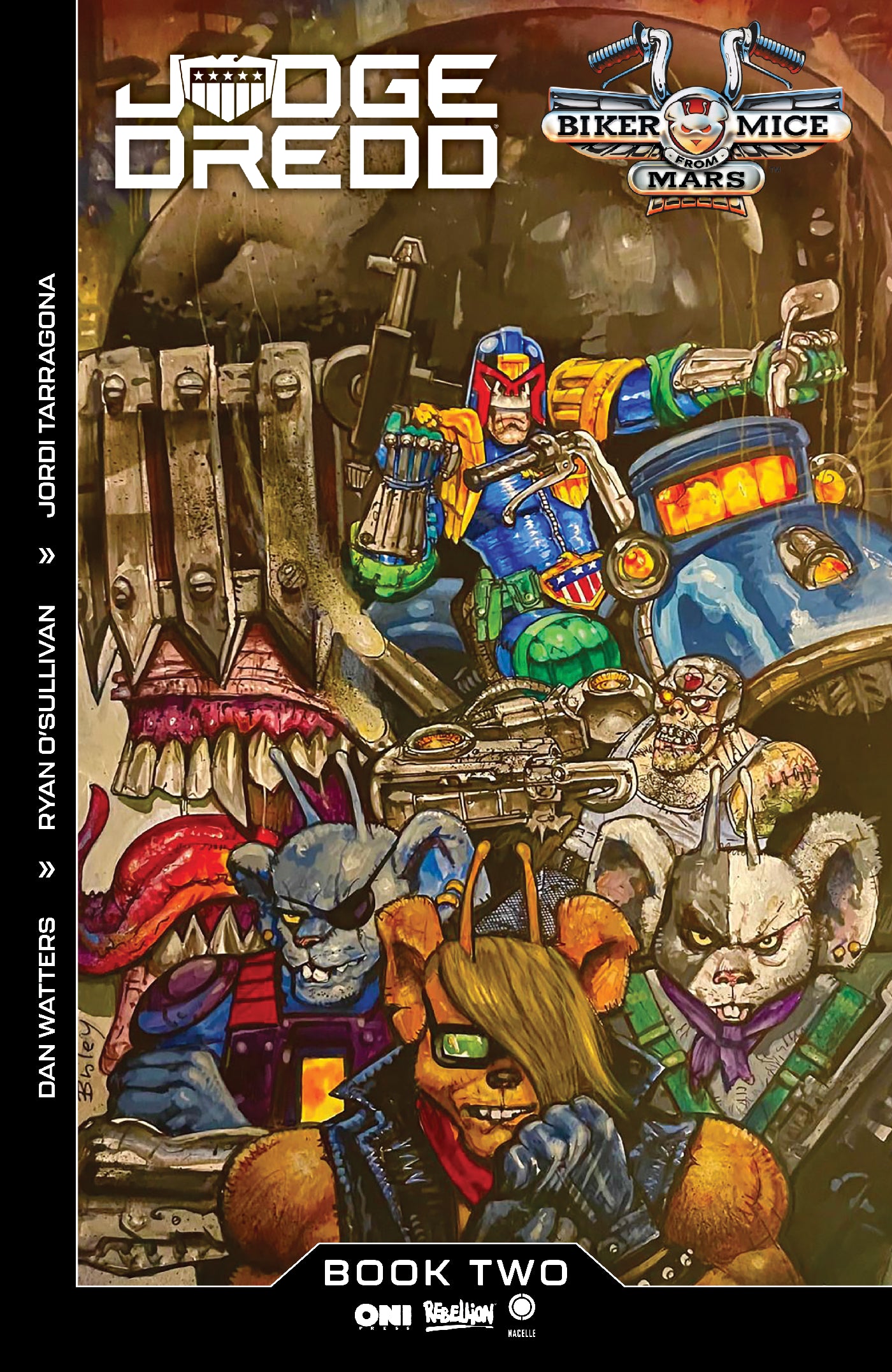 JUDGE DREDD/BIKER MICE FROM MARS #2 COVER A SIMON BISLEY | ONI PRESS | Comicbookeroo