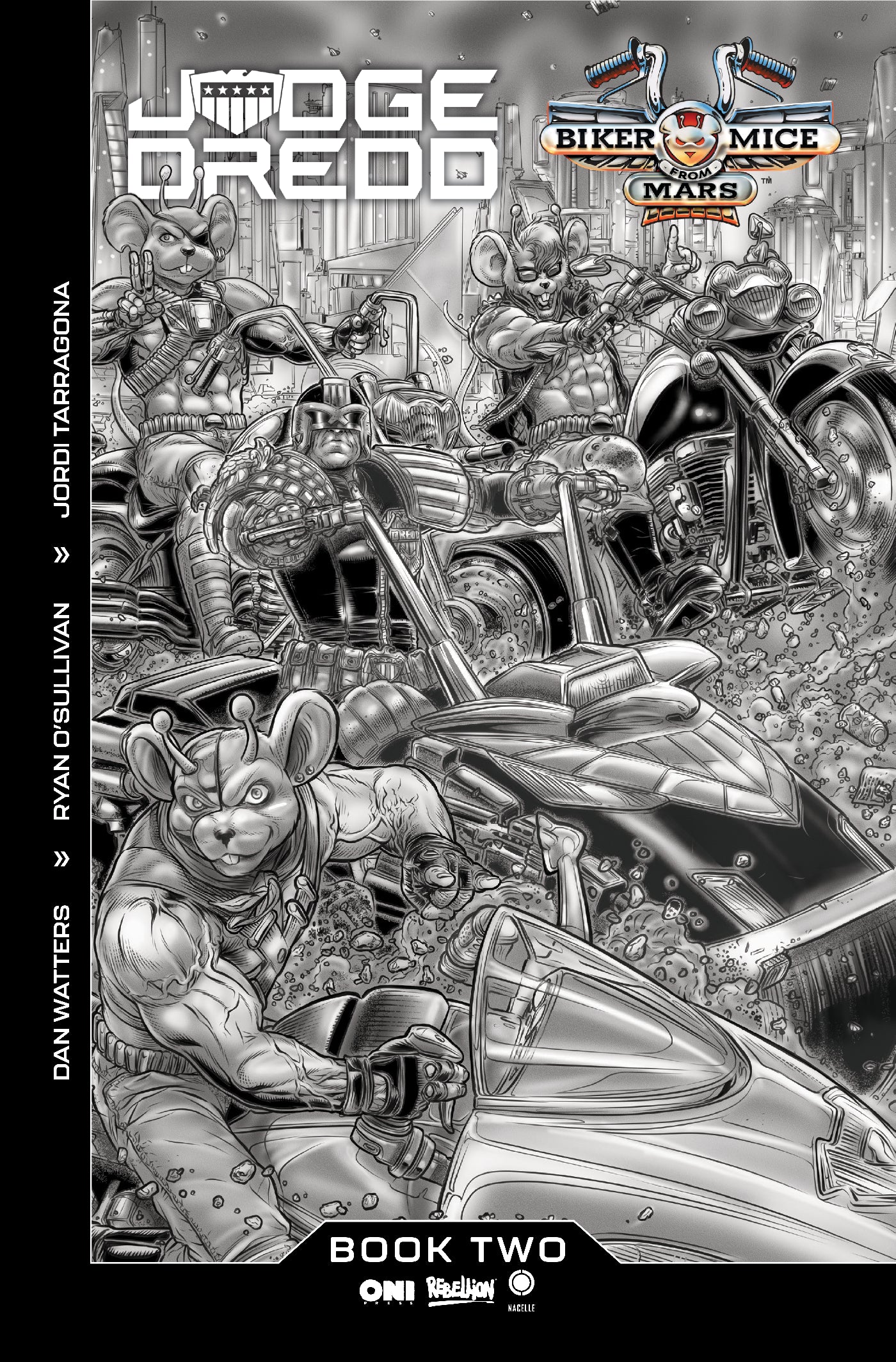 JUDGE DREDD/BIKER MICE FROM MARS #2 COVER B JUAN JOSÉ RYP VAR | ONI PRESS | Comicbookeroo
