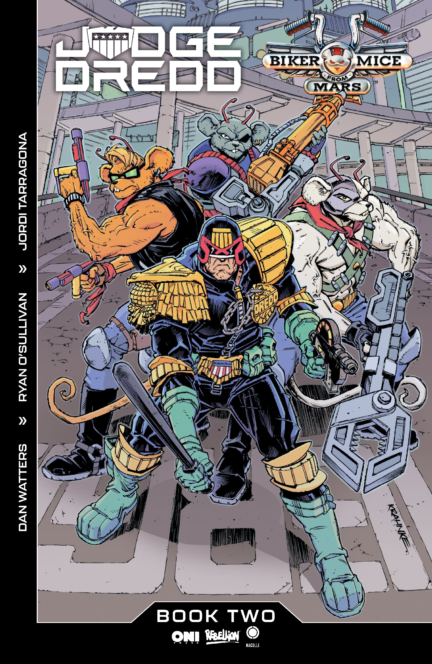 JUDGE DREDD/BIKER MICE FROM MARS #2 COVER C ANDREW KRAHNKE VAR | ONI PRESS | Comicbookeroo