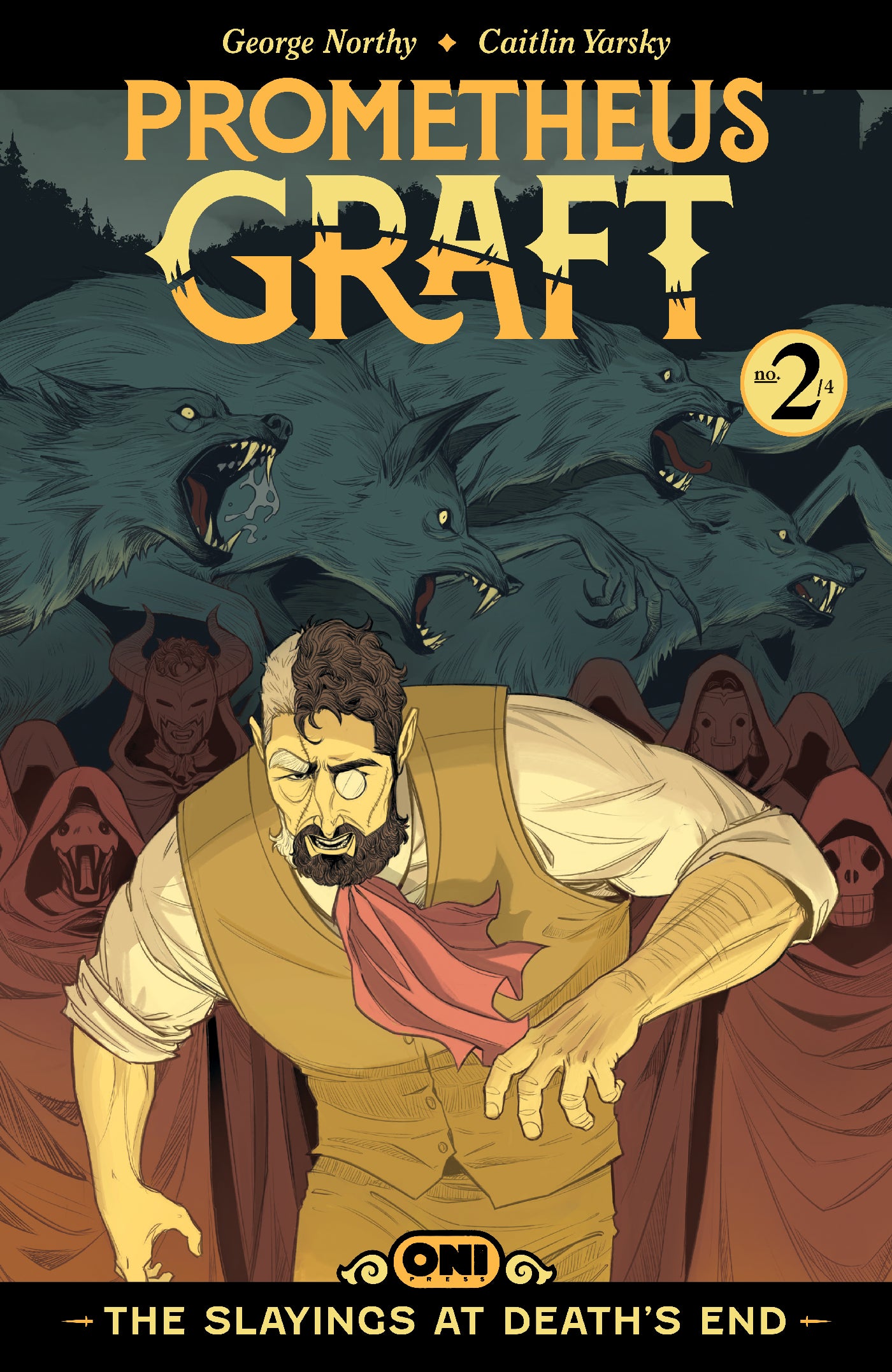 PROMETHEUS GRAFT: THE SLAYINGS AT DEATH'S END #2 COVER A CAITLIN YARSKY | ONI PRESS | Comicbookeroo