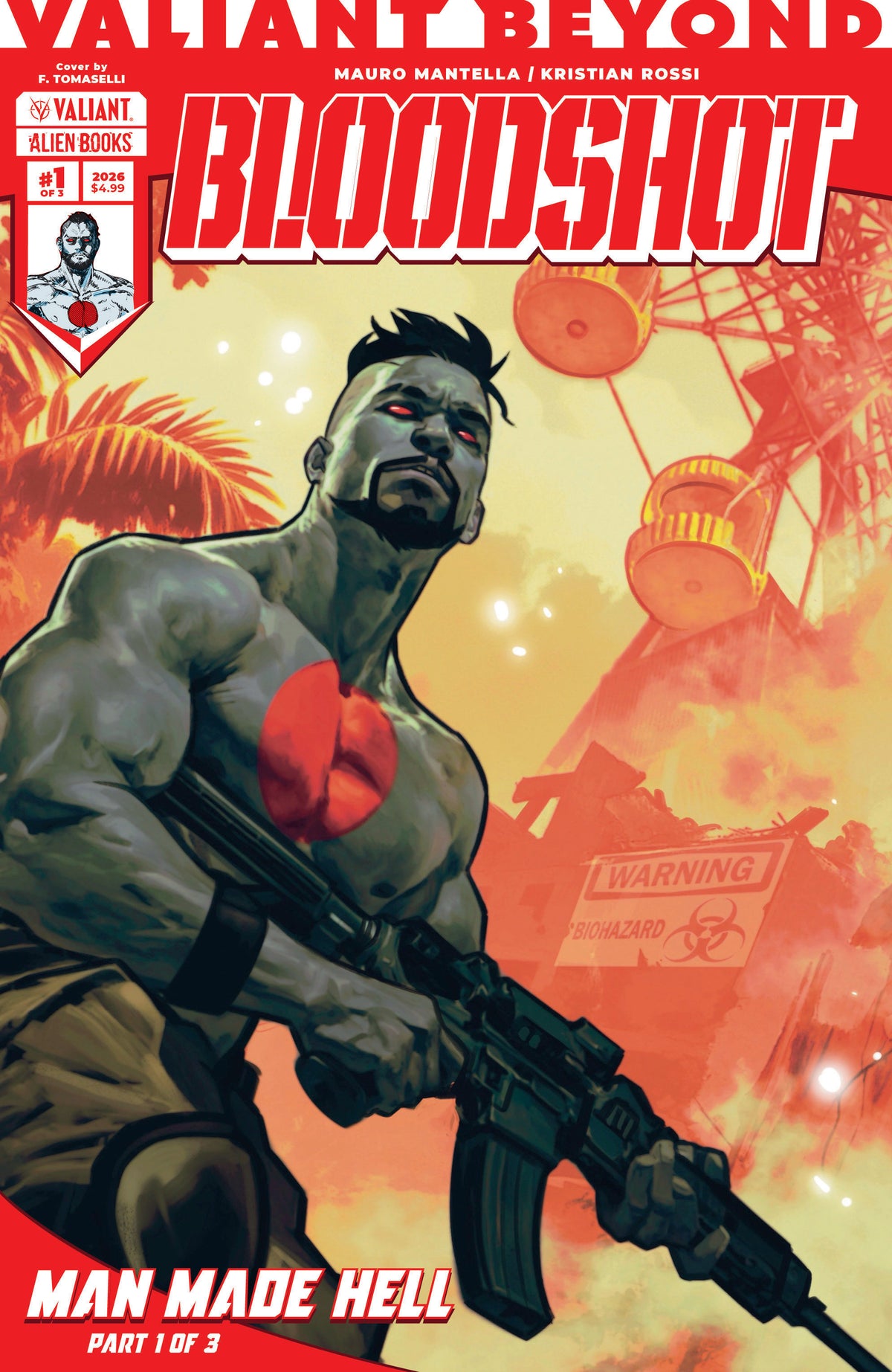 VALIANT BEYOND BLOODSHOT #4--MAN MADE HELL #1 VAR B (TOMASELLI) (Backorder, Allow 4-5 Weeks)