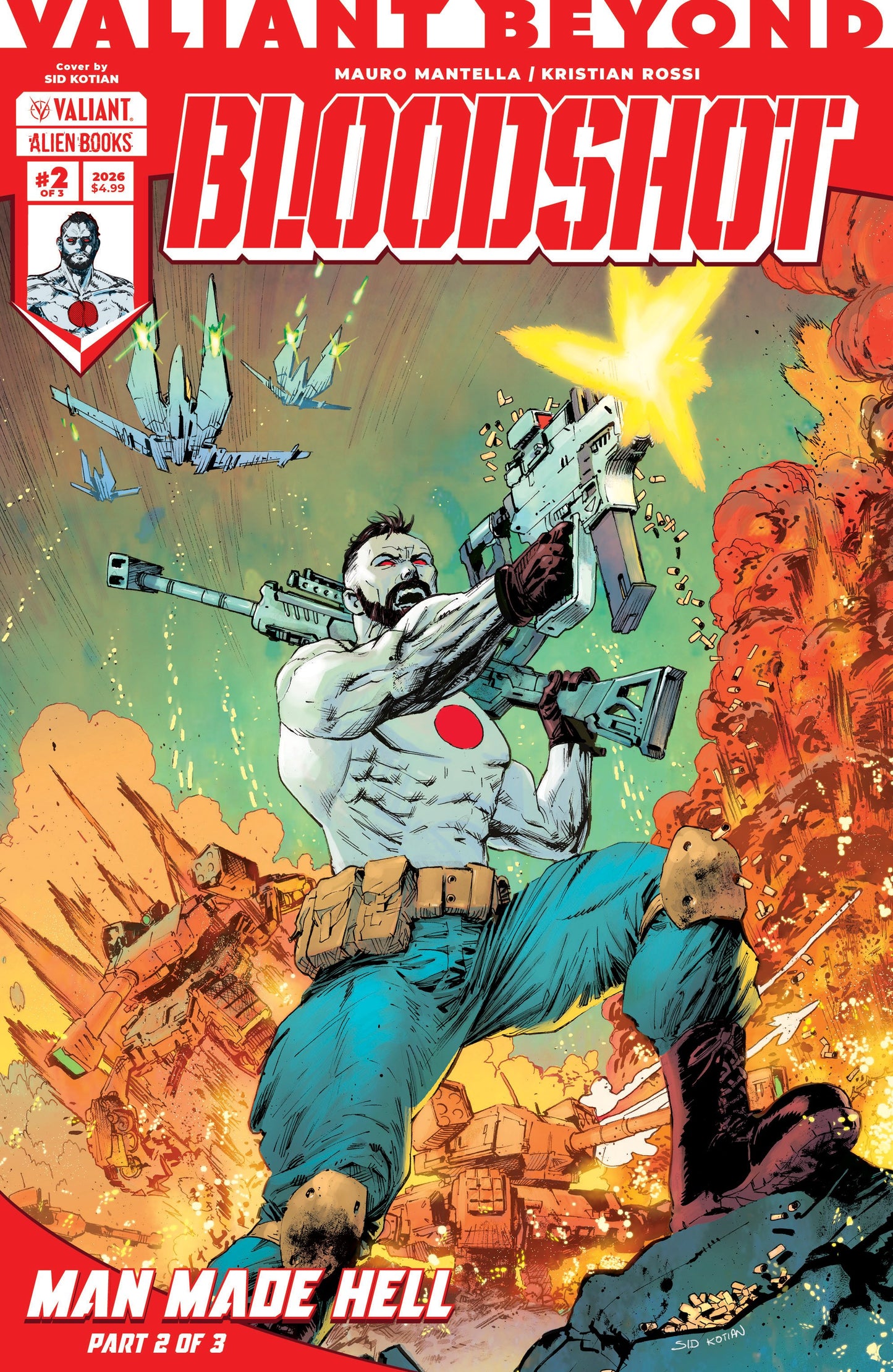 VALIANT BEYOND BLOODSHOT #5--MAN MADE HELL #2 VAR B (KOTIAN) (15 Jul Release)