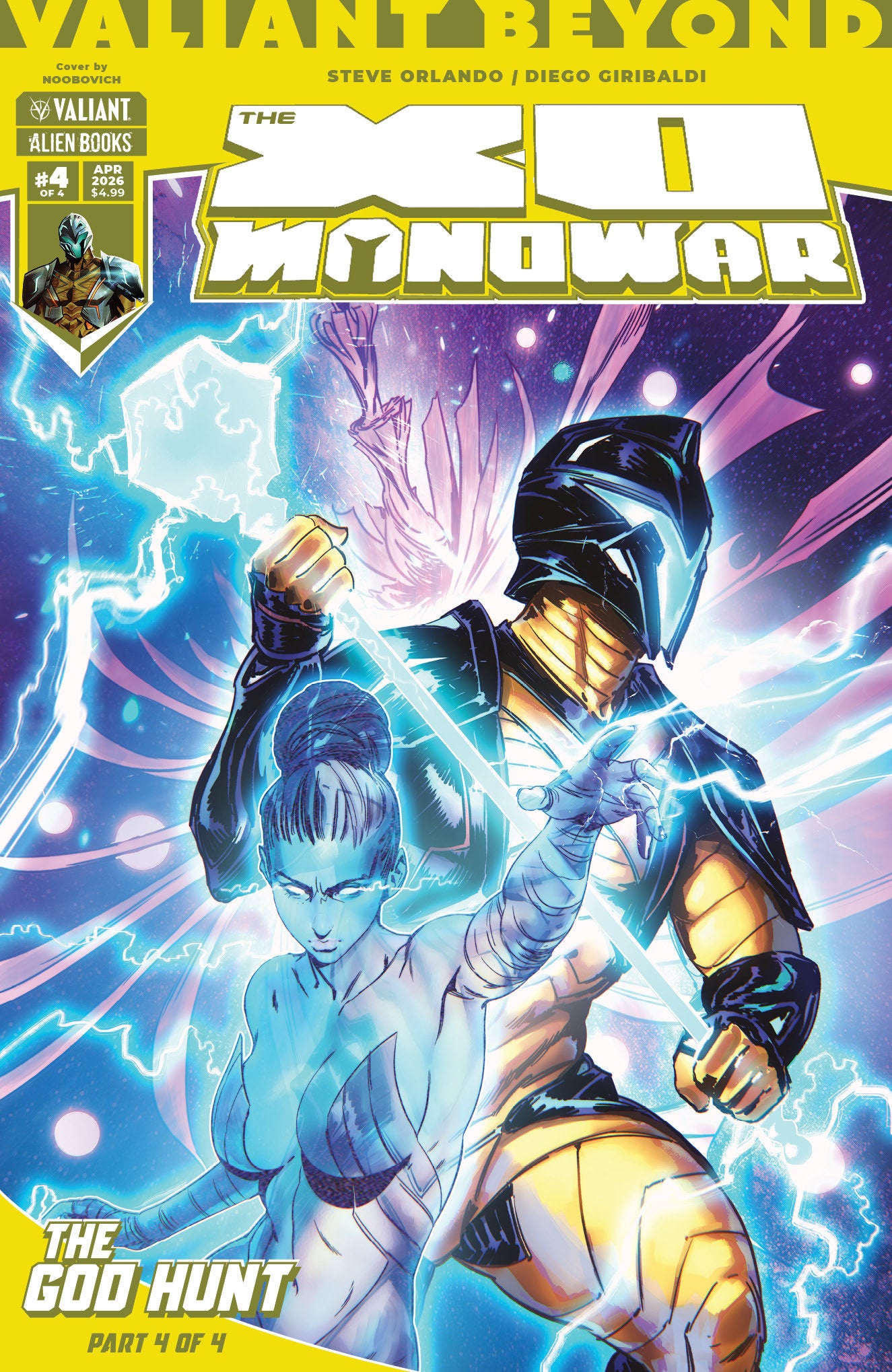 VALIANT BEYOND X-O MANOWAR #8 (OF 4)--THE GOD HUNT #4 COVER A (NOOBOVICH) (Backorder, Allow 4-5 Weeks)