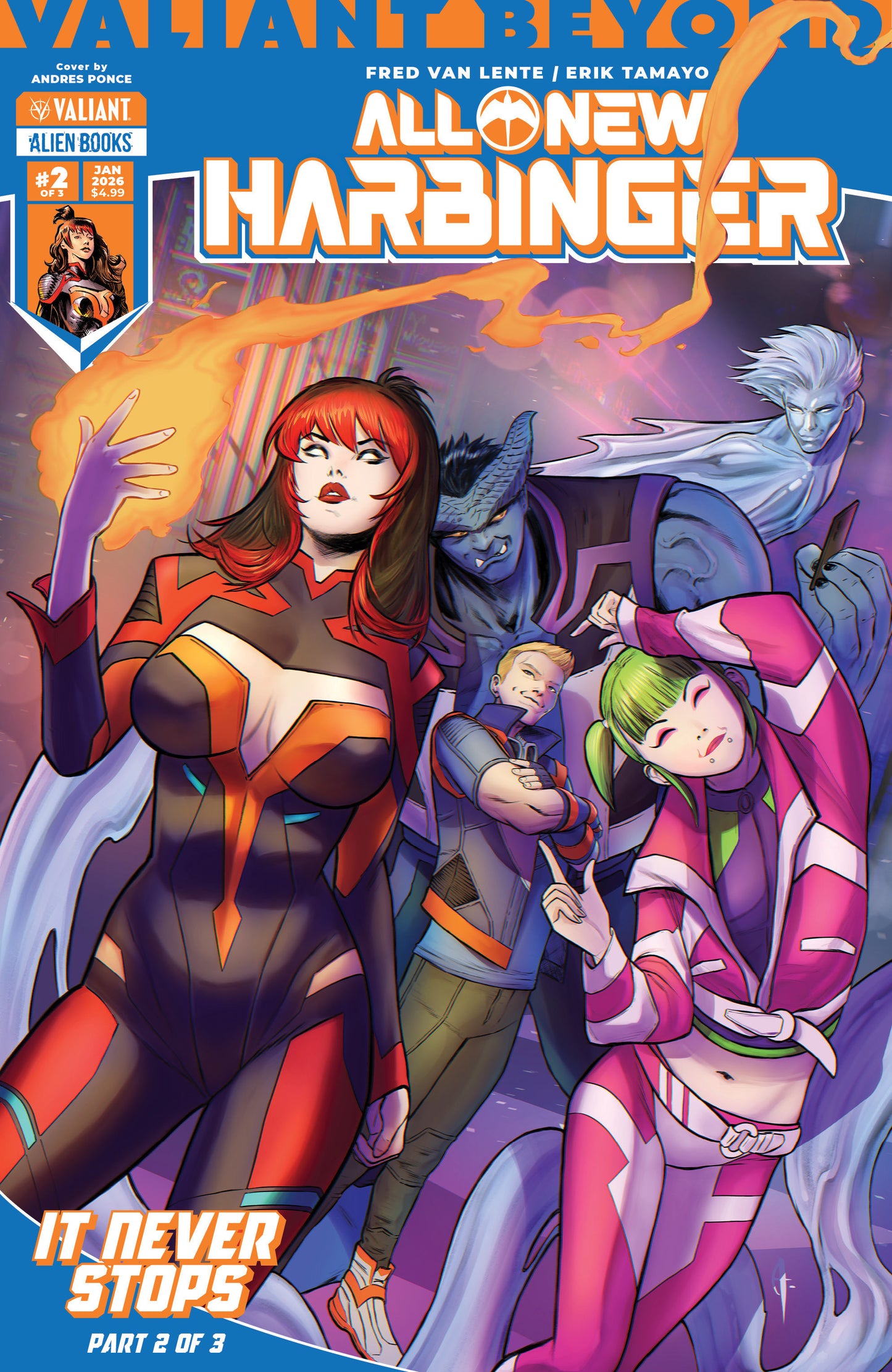 VALIANT BEYOND ALL NEW HARBINGER #5 (OF 3) (OF 3)--IT NEVER STOPS #2 COVER A (PONCE) (Backorder, Allow 4-5 Weeks)