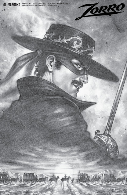 ZORRO ANNUAL #1 VAR D (BONACORSI B&W) (16 Dec Release)