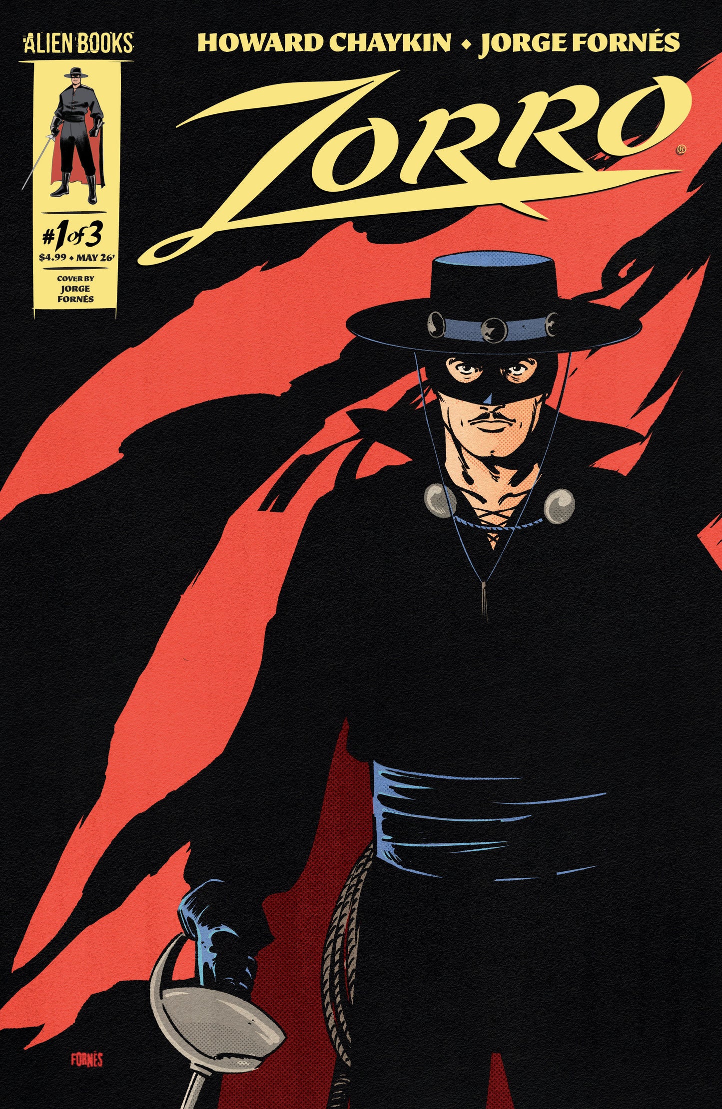 ZORRO #1 COVER A (FORNÉS) (Backorder, Allow 4-5 Weeks)