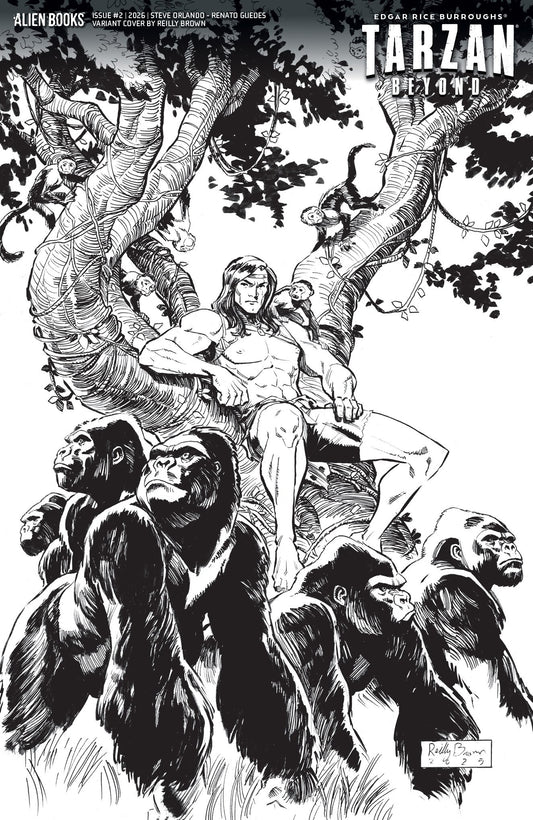 TARZAN BEYOND #2 VAR D (BROWN B&W) (22 Jul Release)