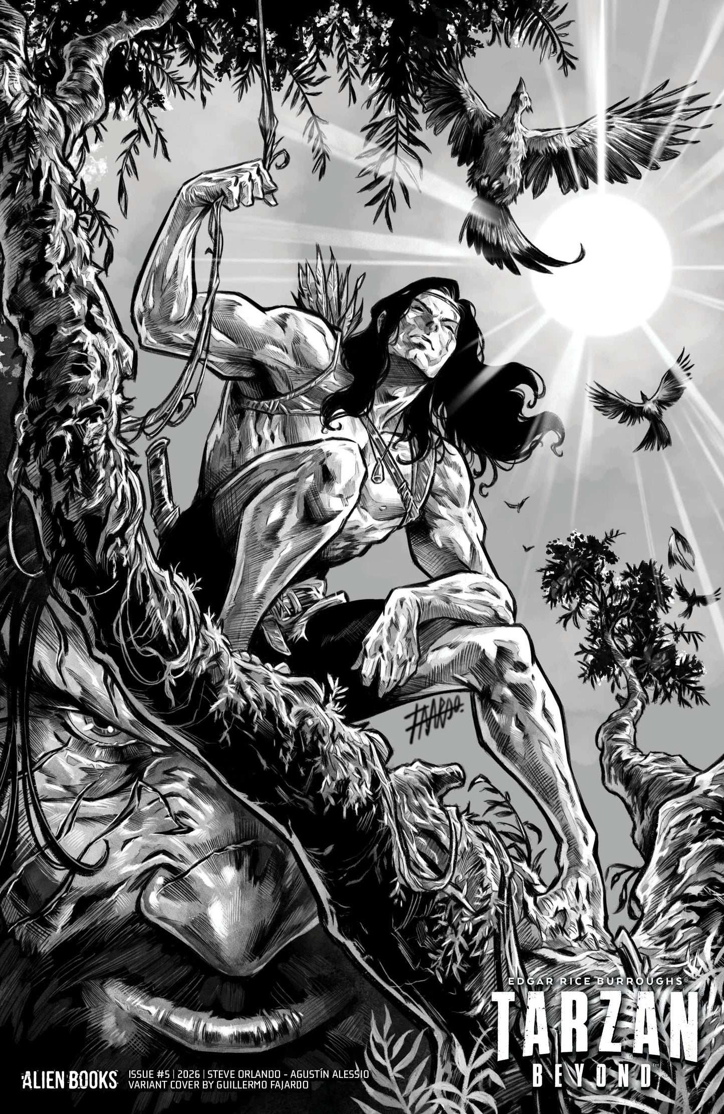 TARZAN BEYOND #5 VAR D (FAJARDO B&W) | IDW PUBLISHING | Comicbookeroo