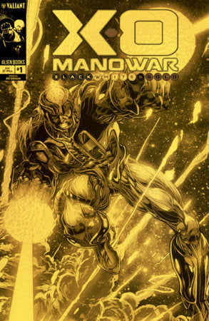 X-O MANOWAR BLACK, WHITE & GOLD #1 FOIL VAR D
