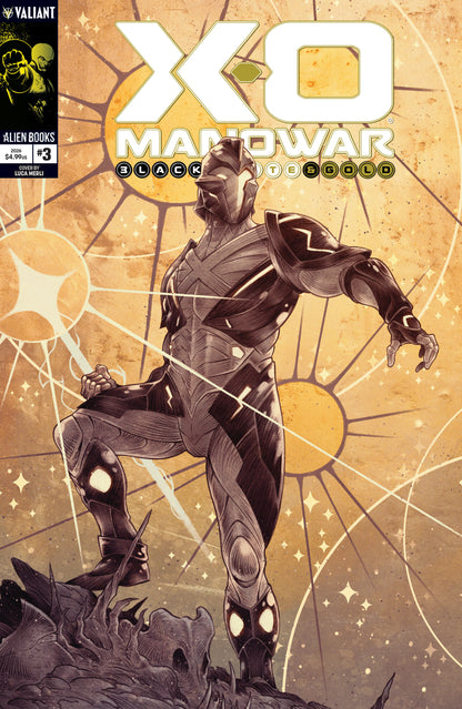 X-O MANOWAR BLACK, WHITE & GOLD #3 COVER A (MERLI) (23 Dec Release)