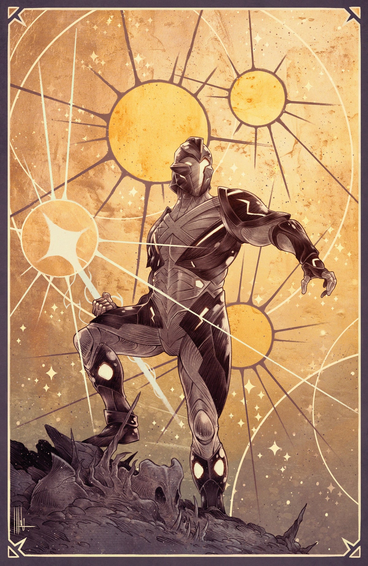 X-O MANOWAR: BLACK, WHITE & GOLD #3 VAR C