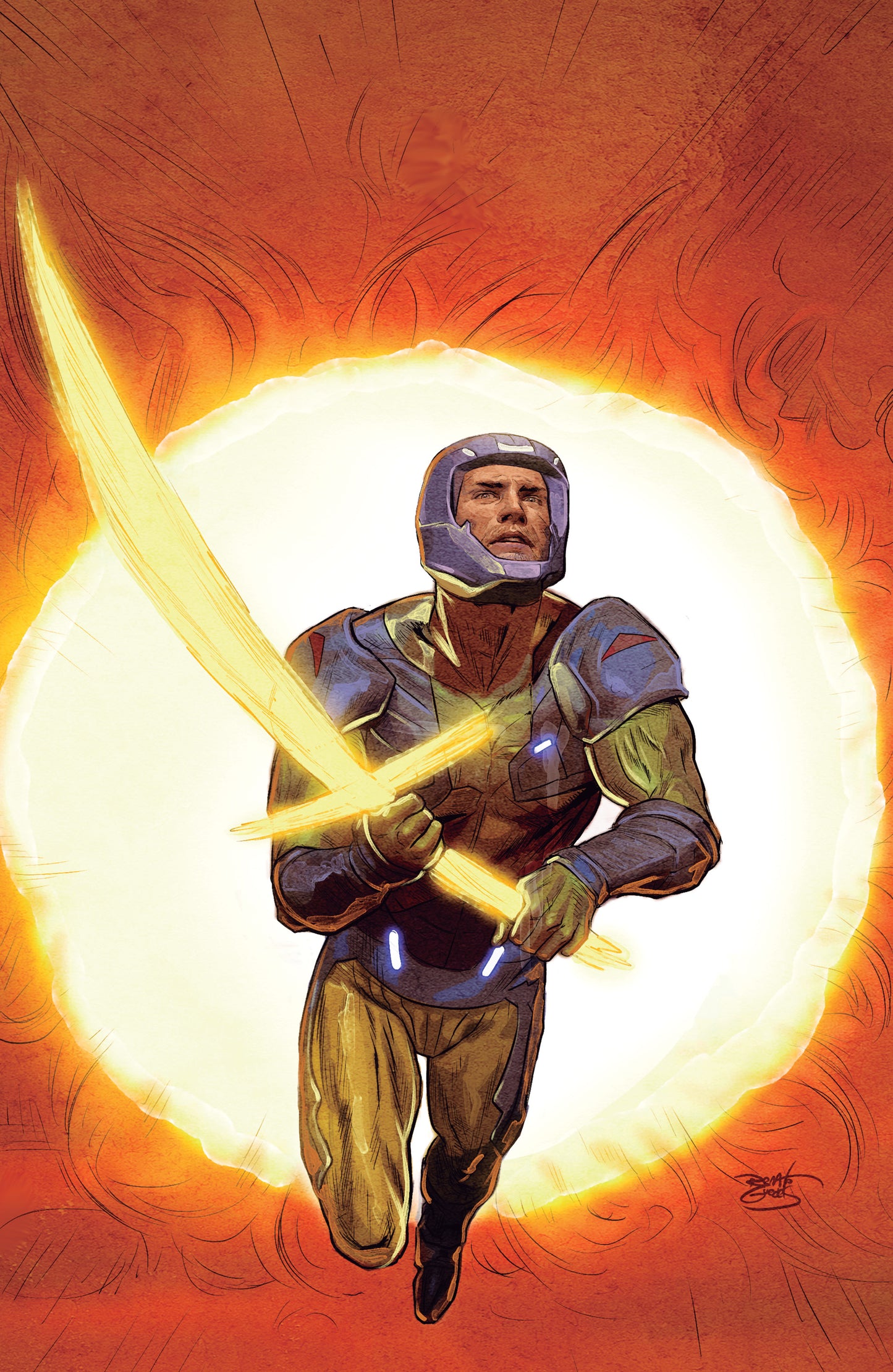 X-O MANOWAR BLACK, WHITE & GOLD #4 VAR C (GUEDES FULL ART) | IDW PUBLISHING | Comicbookeroo