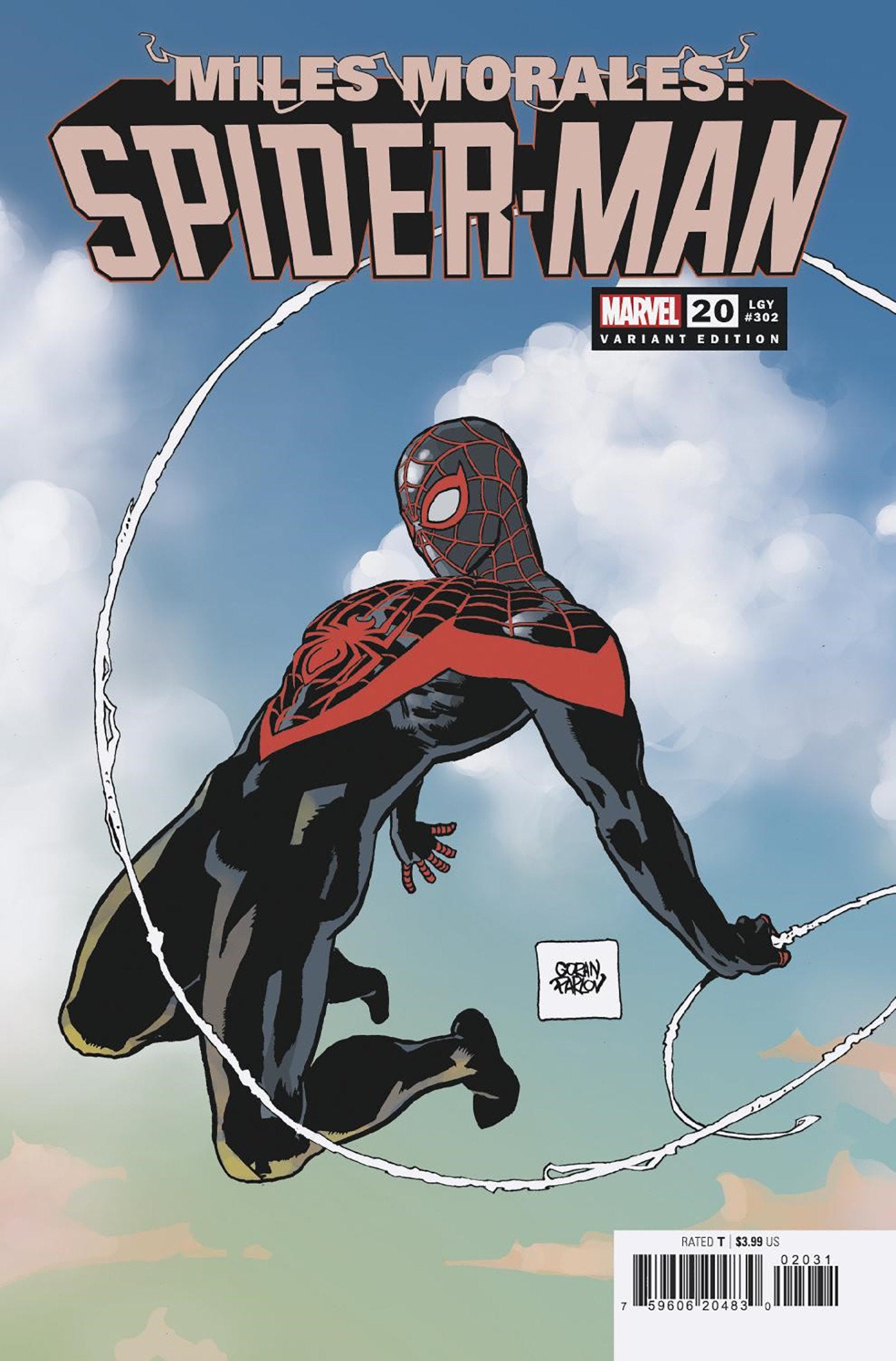 MILES MORALES SPIDER-MAN #20 GORAN PARLOV VAR (Backorder, Allow 4-5 Weeks) - Comicbookeroo