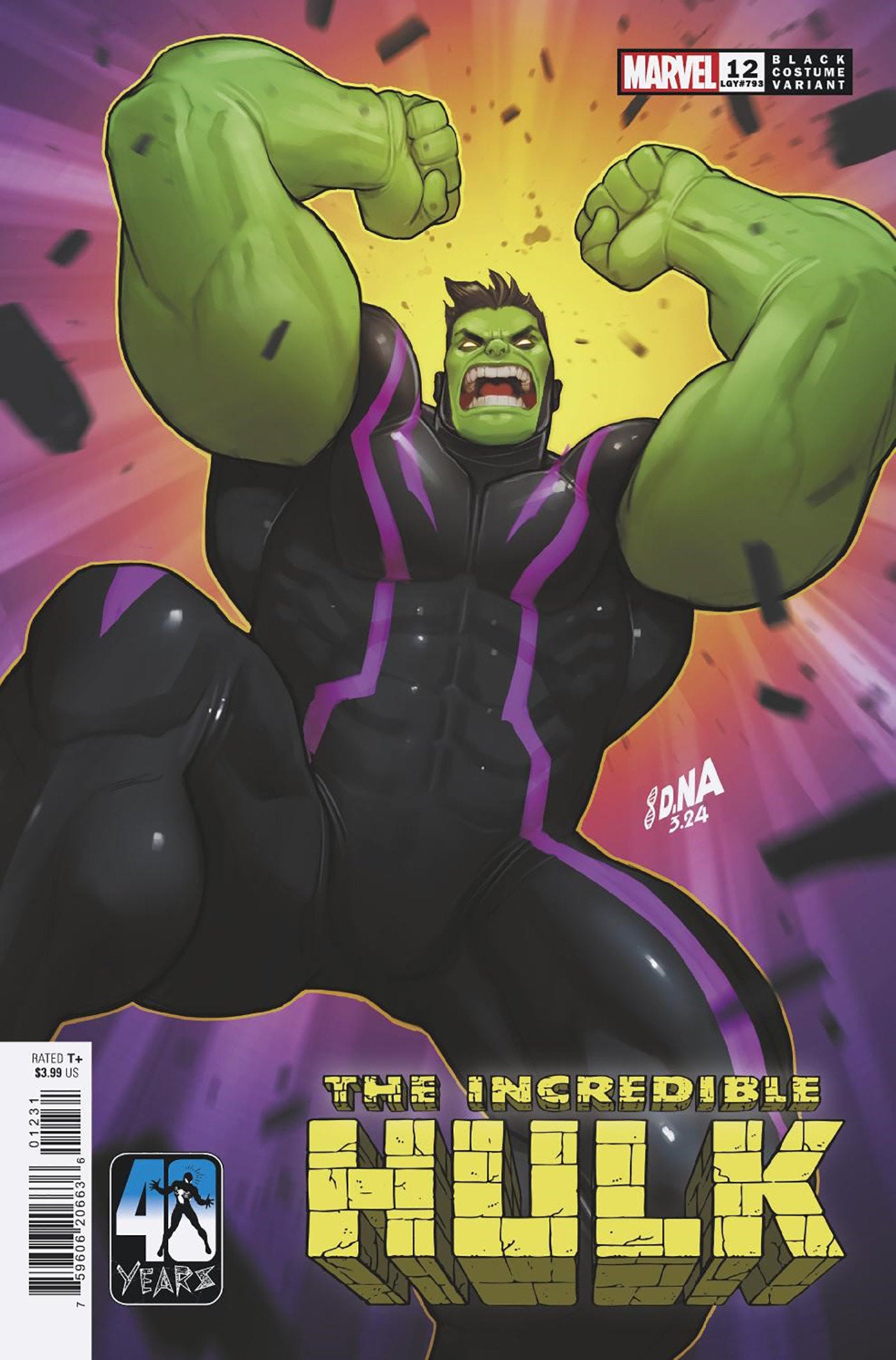 INCREDIBLE HULK #12 DAVID NAKAYAMA BLACK COSTUME VAR (Backorder, Allow 3-4 Weeks)