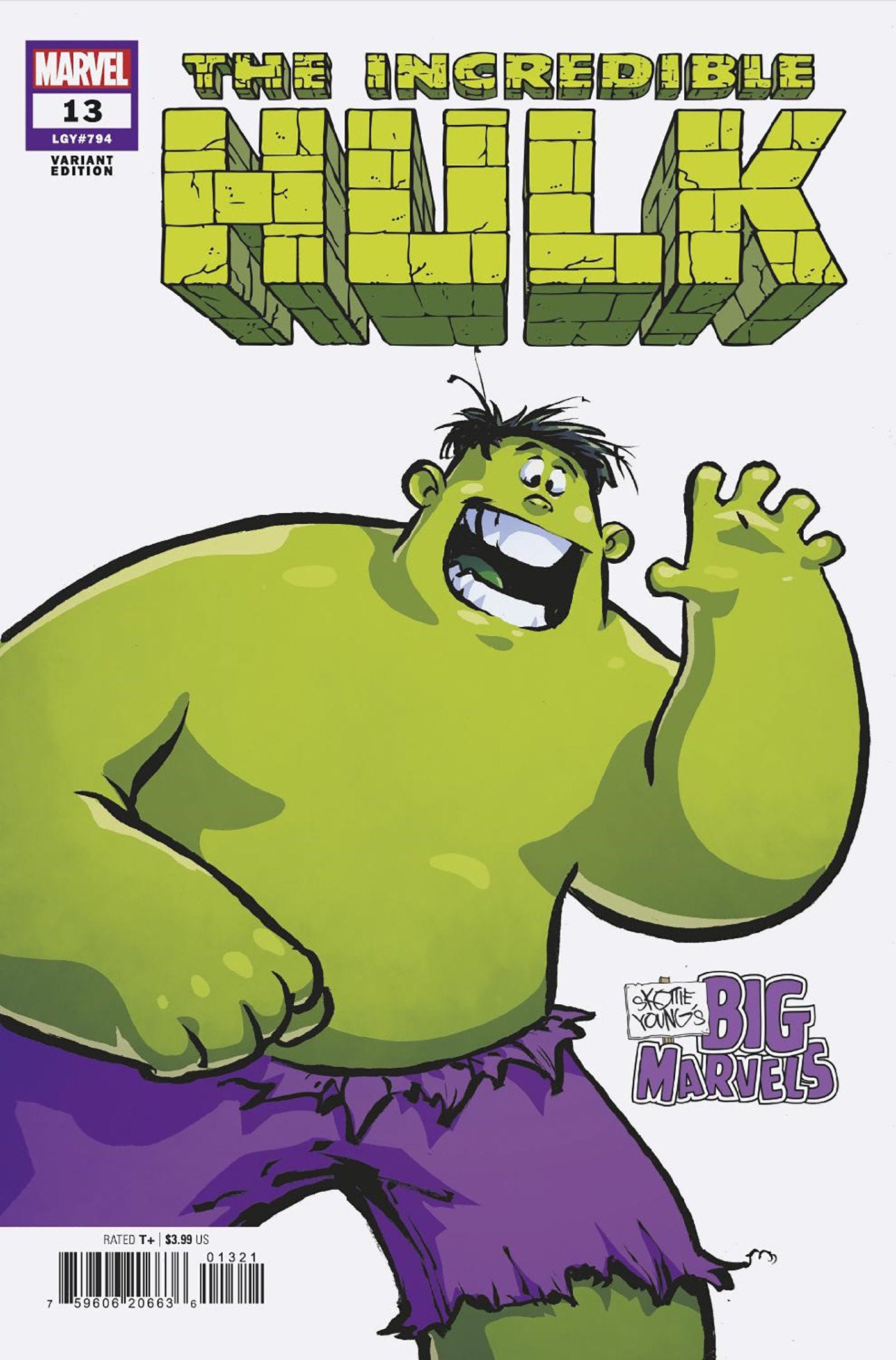 INCREDIBLE HULK #13 SKOTTIE YOUNG BIG MARVEL VAR (Backorder, Allow 4-5 Weeks) - Comicbookeroo