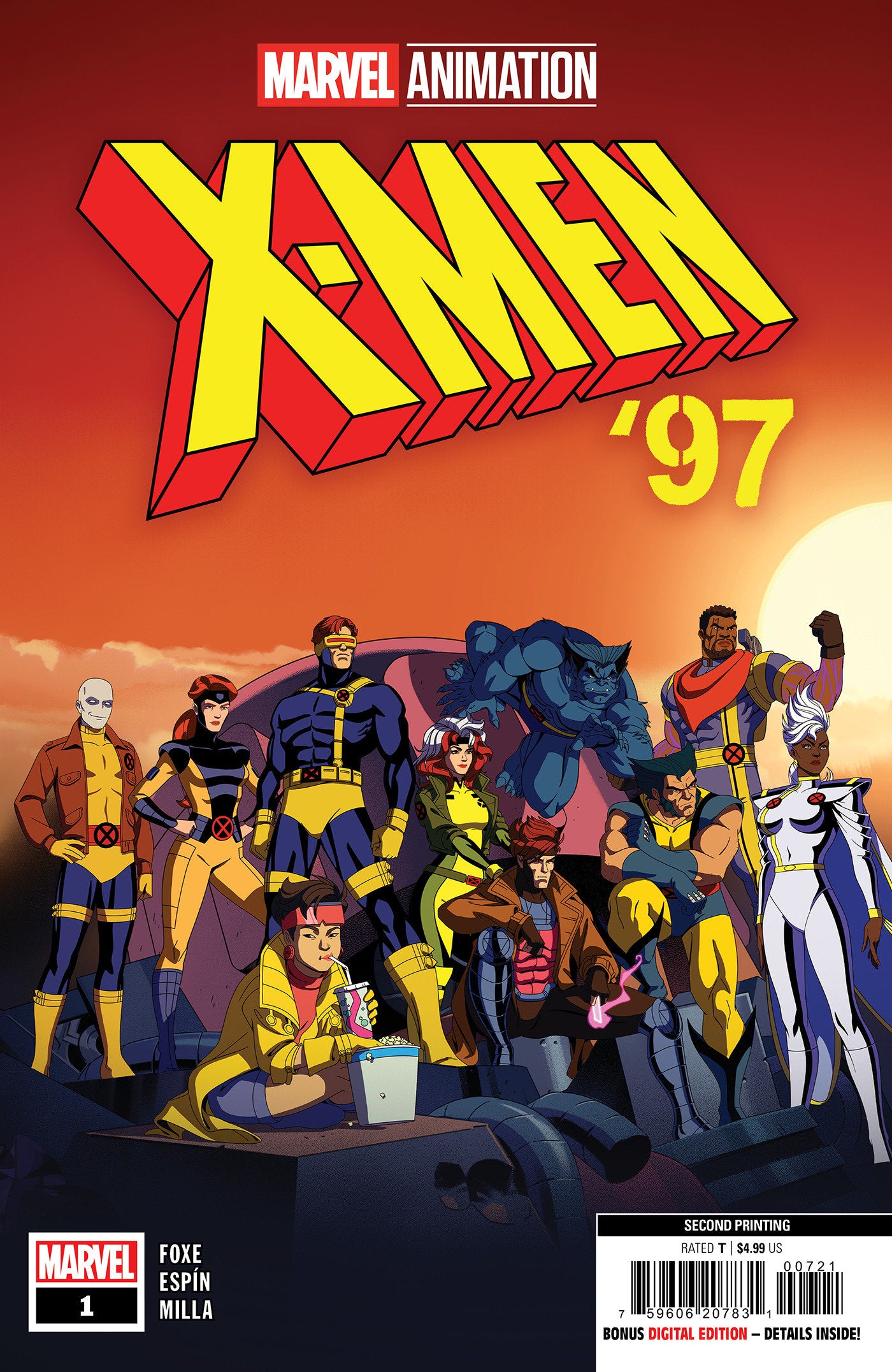 X-MEN 97 #1 2ND PTG MARVEL ANIMATION VAR - Comicbookeroo