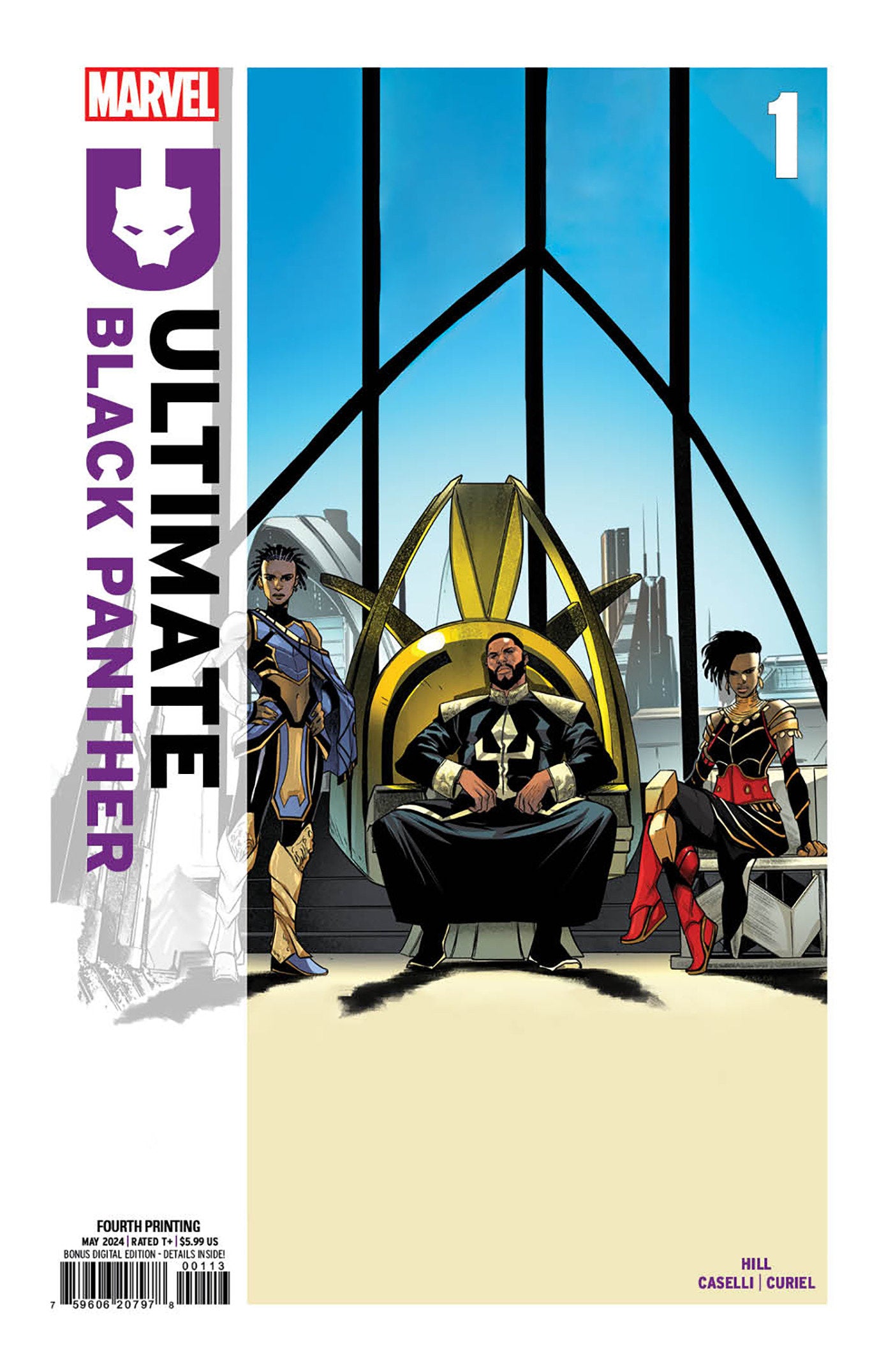 ULTIMATE BLACK PANTHER #1 4TH PTG STEFANO CASELLI VAR (Backorder, Allow 4-5 Weeks) - Comicbookeroo