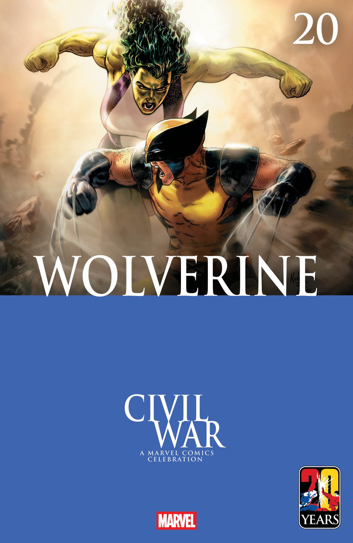 WOLVERINE #20 AARON KUDER CIVIL WAR CELEBRATION VAR (Backorder, Allow 4-5 Weeks)