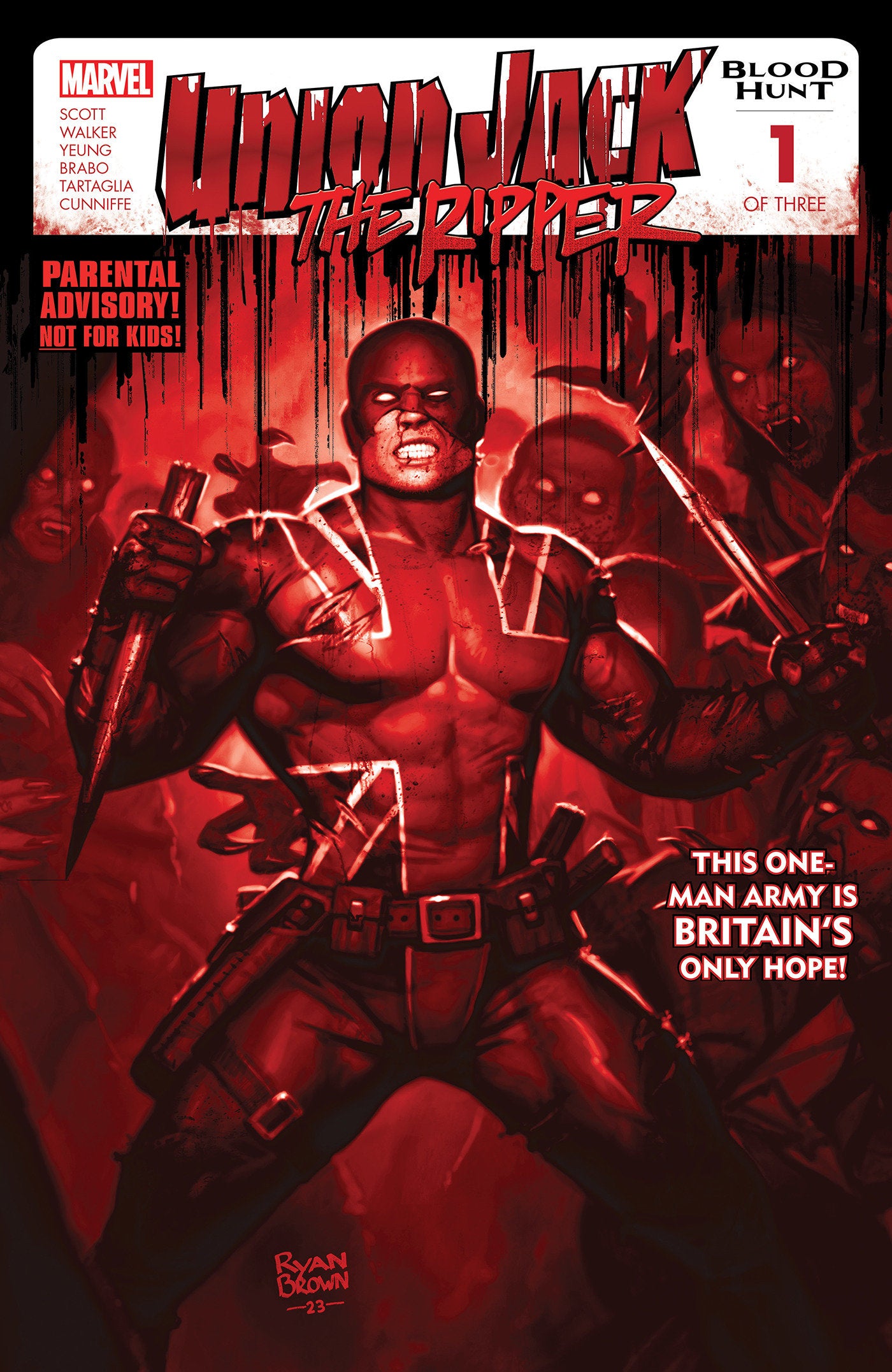 UNION JACK THE RIPPER BLOOD HUNT #1 2ND PTG BLOOD SOAKED (Backorder, Allow 4-5 Weeks) - Comicbookeroo