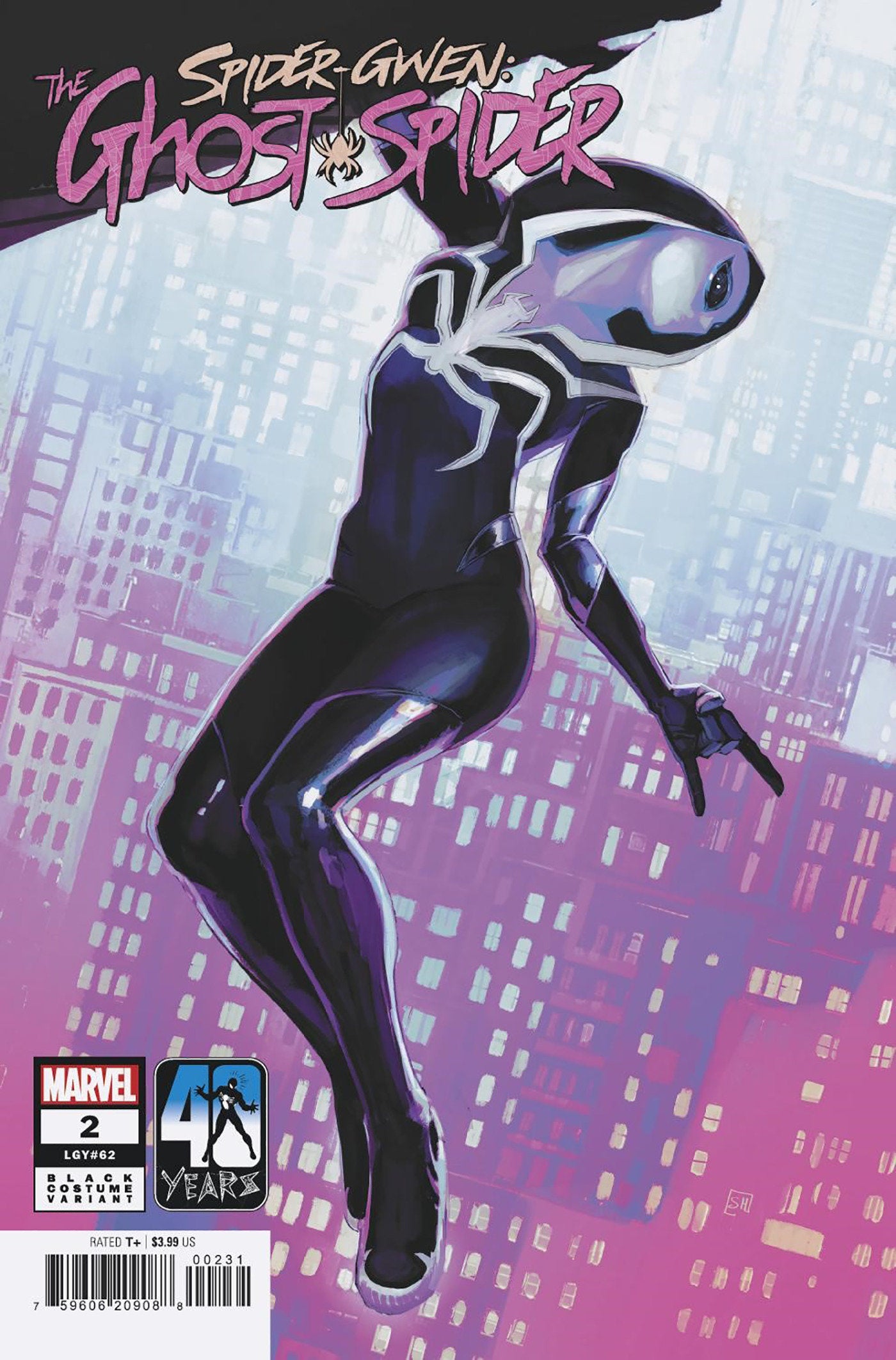 SPIDER-GWEN THE GHOST-SPIDER #2 STEPHANIE HANS BLACK COSTUME VAR - Comicbookeroo