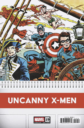 UNCANNY X-MEN #19 INCV 1:50 FRANK ROBBINS BICENTENNIAL CALENDAR HIDDEN GEM VAR