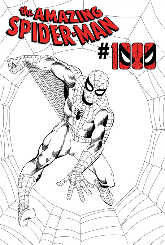 AMAZING SPIDER-MAN #1000 INCV 1:50 STEVE DITKO BLACK AND WHITE VAR (Limit 1 per person) (16 Sep Release)