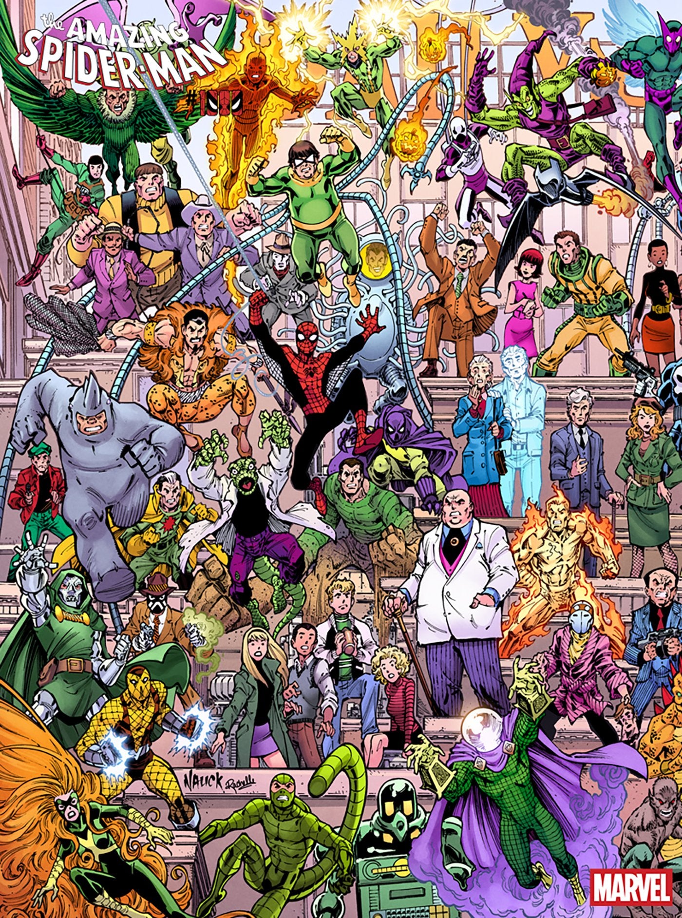 AMAZING SPIDER-MAN #1000 TODD NAUCK 4-PART CONNECTING LEGACY VAR (16 Sep Release)