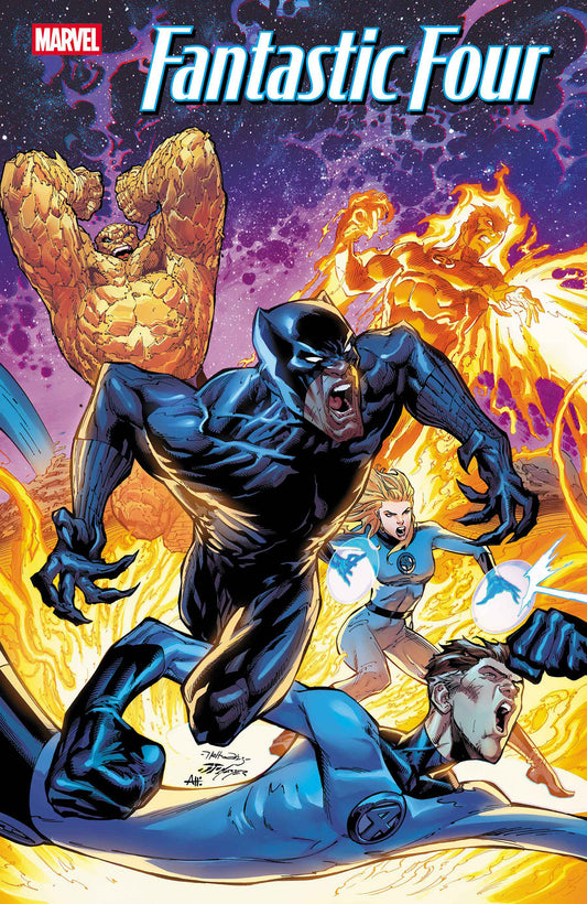FANTASTIC FOUR #8 NETHO DIAZ BLACK PANTHER VAR (18 Feb Release)