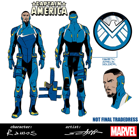 CAPTAIN AMERICA #6 INCV 1:10 VALERIO SCHITI DESIGN VAR