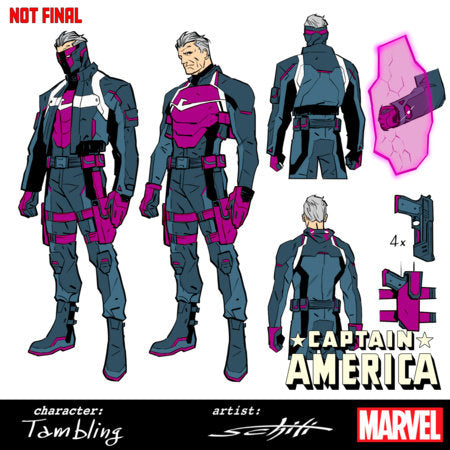 CAPTAIN AMERICA #8 INCV 1:10 VALERIO SCHITI DESIGN VAR (18 Mar Release)