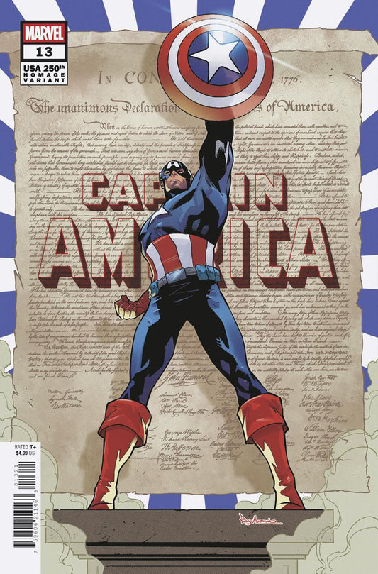 CAPTAIN AMERICA #13 ROGE ANTONIO 250TH HOMAGE VAR [ARM] (15 Jul Release)