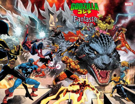 GODZILLA VS FANTASTIC FOUR #1 LEINIL YU WRAPAROUND VAR (19 Mar Release) - Comicbookeroo