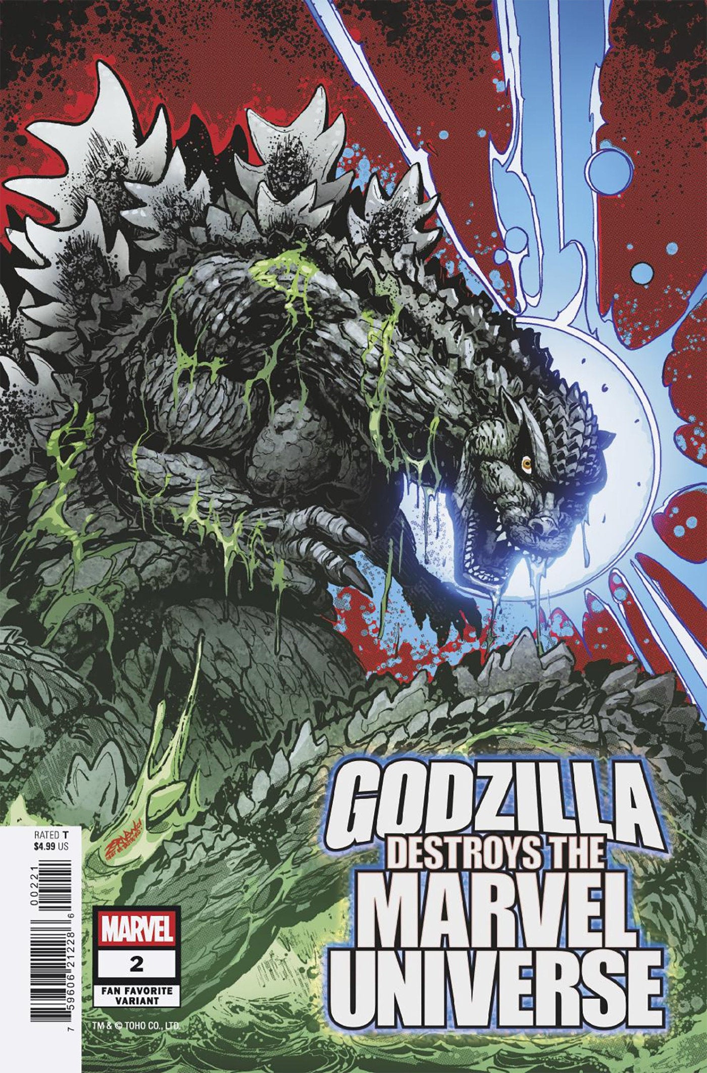GODZILLA DESTROYS THE MARVEL UNIVERSE #2 FAN FAVORITE VAR (Backorder, Allow 4-5 Weeks)